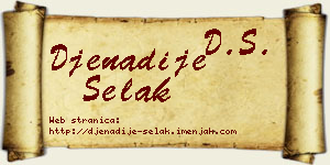 Đenadije Selak vizit kartica